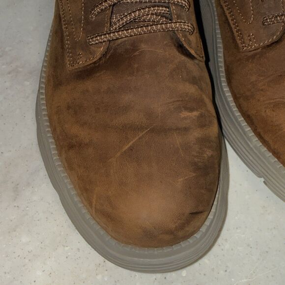 Skechers Hands Free Slip-Ins Garza Gervin Shoes Brown Leather Mens 11.5 EUR 45.5 - Picture 9 of 12